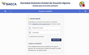 SAECA will process the granting of guarantees through its own website