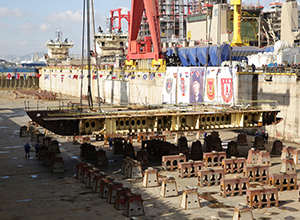 Puesta de quilla del buque anfibio turco, diseñado por NAVANTIA