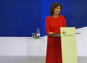 La presidenta de NAVANTIA, Susana de Sarriá, durante una intervención.