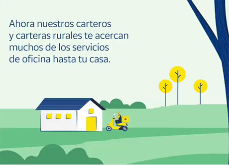 CORREOS ofrecerá a domicilio muchos de los servicios que presta en las oficinas de las zonas rurales