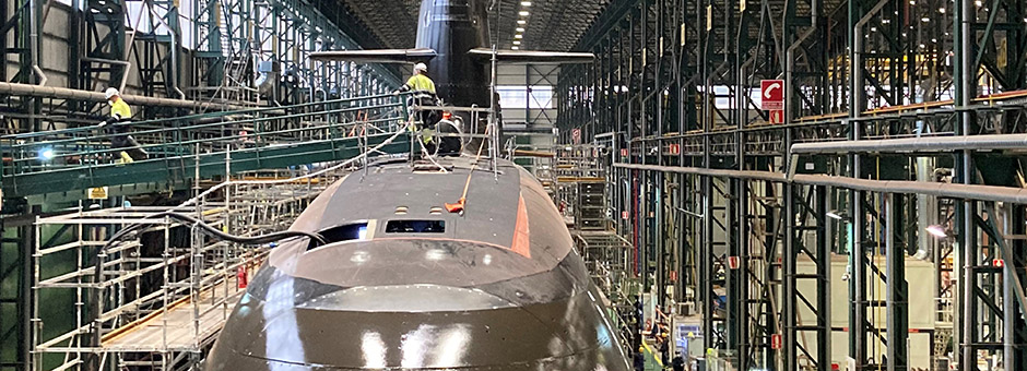 El Rey presidirá la ceremonia de puesta a flote del primer submarino de la serie S-80 de NAVANTIA