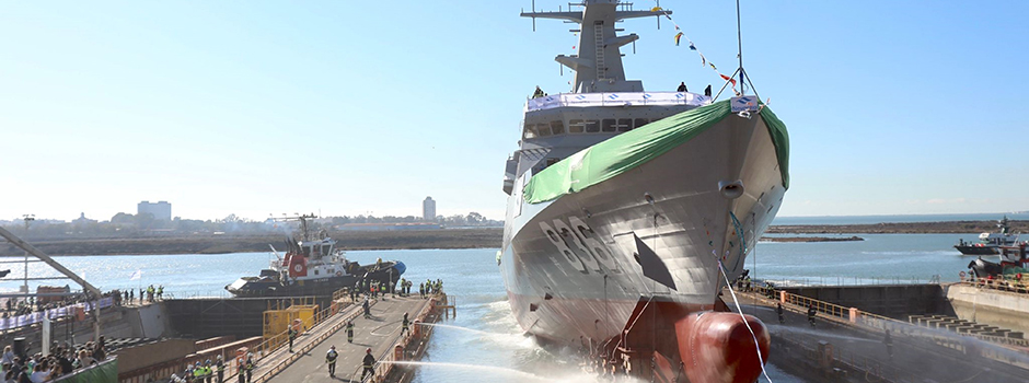 NAVANTIA launches at Bahía de Cádiz the 5th corvette for Saudi Arabia
