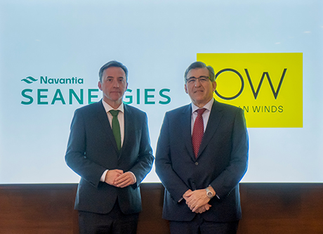 Ricardo Domínguez, presidente de Navantia, y Bautista Rodríguez, CEO de Ocean Winds,