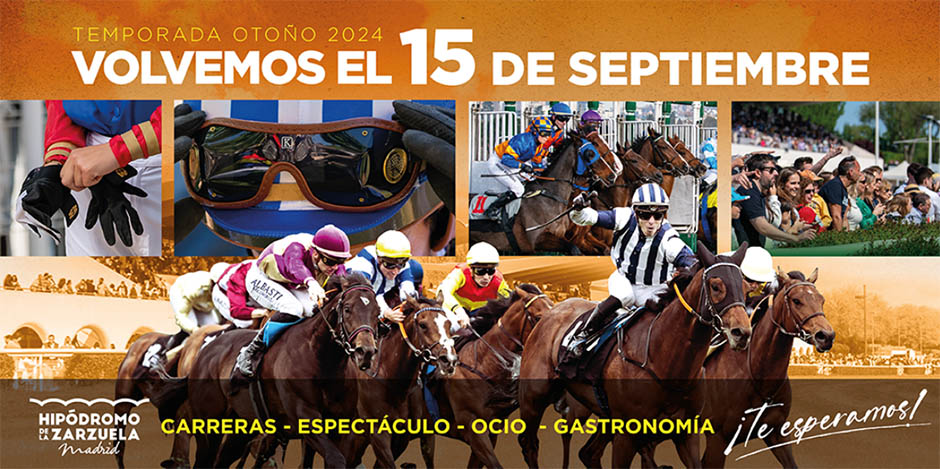 La temporada de otoño en el Hipódromo de La Zarzuela comienza el domingo 15 de septiembre