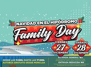 Cartel de Family Day del Hipódromo de La Zarzuela.