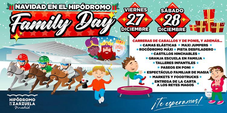 Navidad en el Hipódromo de La Zarzuela con los Family Day: 27 y 28 de diciembre