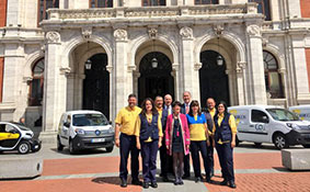 Inicio del proyecto piloto de CORREOS sobre reparto postal sostenible con vehículos eléctricos en Valladolid