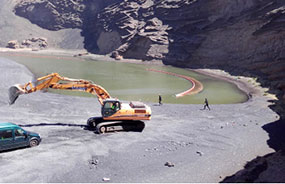 TRAGSA trabaja en la regeneración del Lago del Golfo en Lanzarote